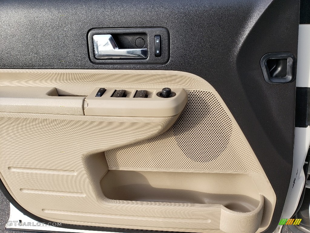 2008 Edge SEL AWD - White Sand Tri-Coat Metallic / Camel photo #22