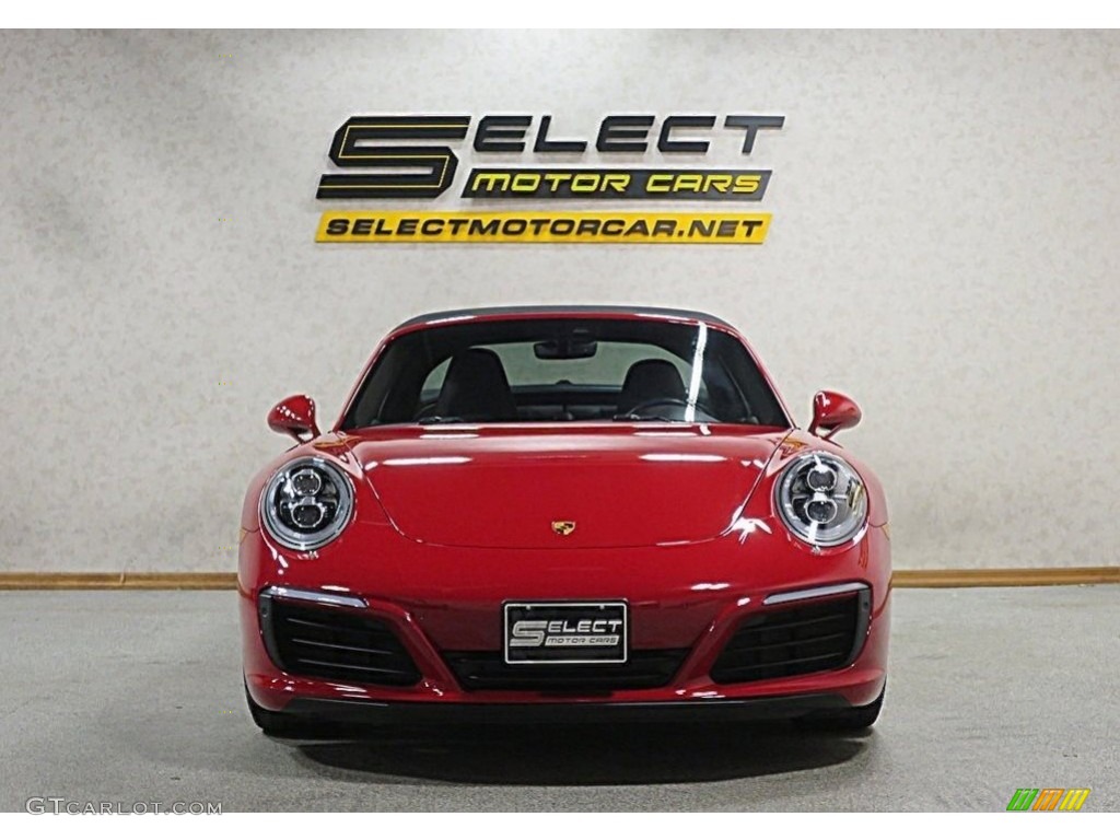 2017 911 Targa 4S - Guards Red / Black photo #2
