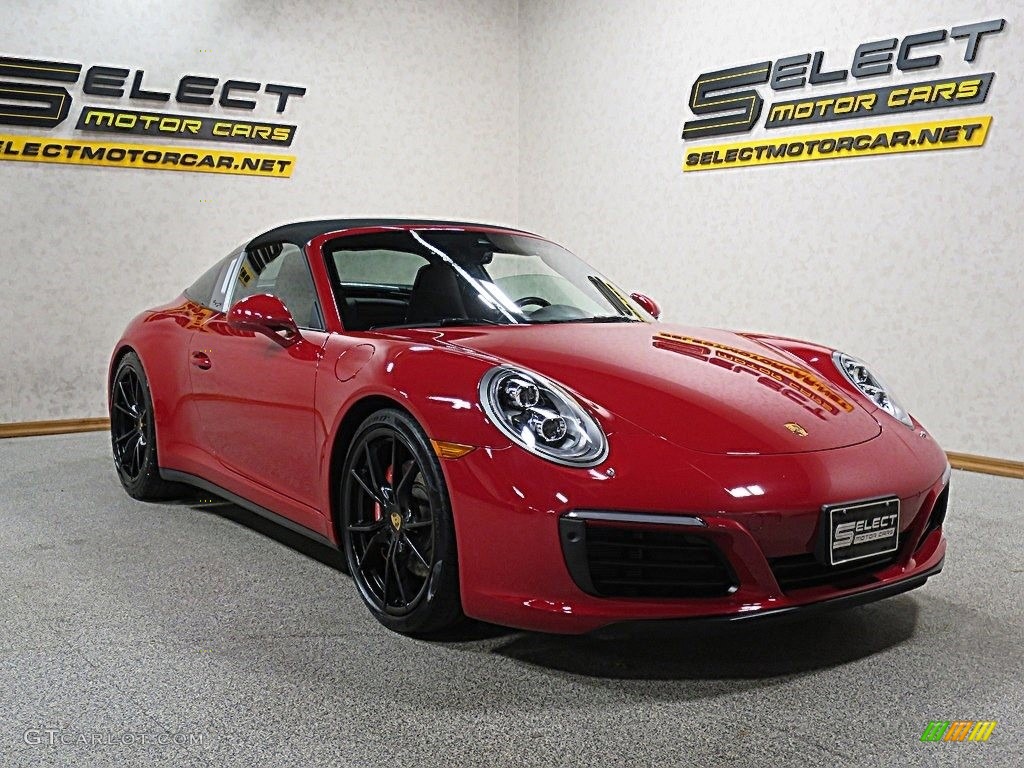 2017 911 Targa 4S - Guards Red / Black photo #3