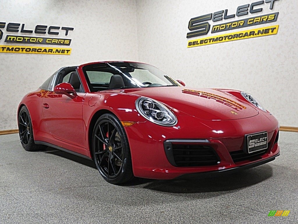 2017 911 Targa 4S - Guards Red / Black photo #4