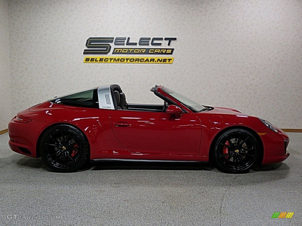 2017 911 Targa 4S - Guards Red / Black photo #6