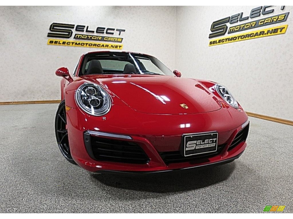2017 911 Targa 4S - Guards Red / Black photo #13