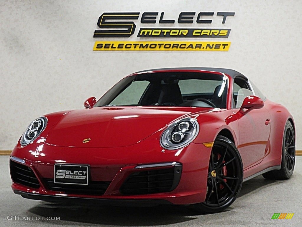 2017 911 Targa 4S - Guards Red / Black photo #14