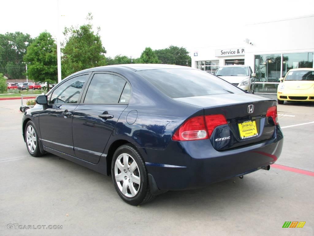 2006 Civic LX Sedan - Royal Blue Pearl / Gray photo #3