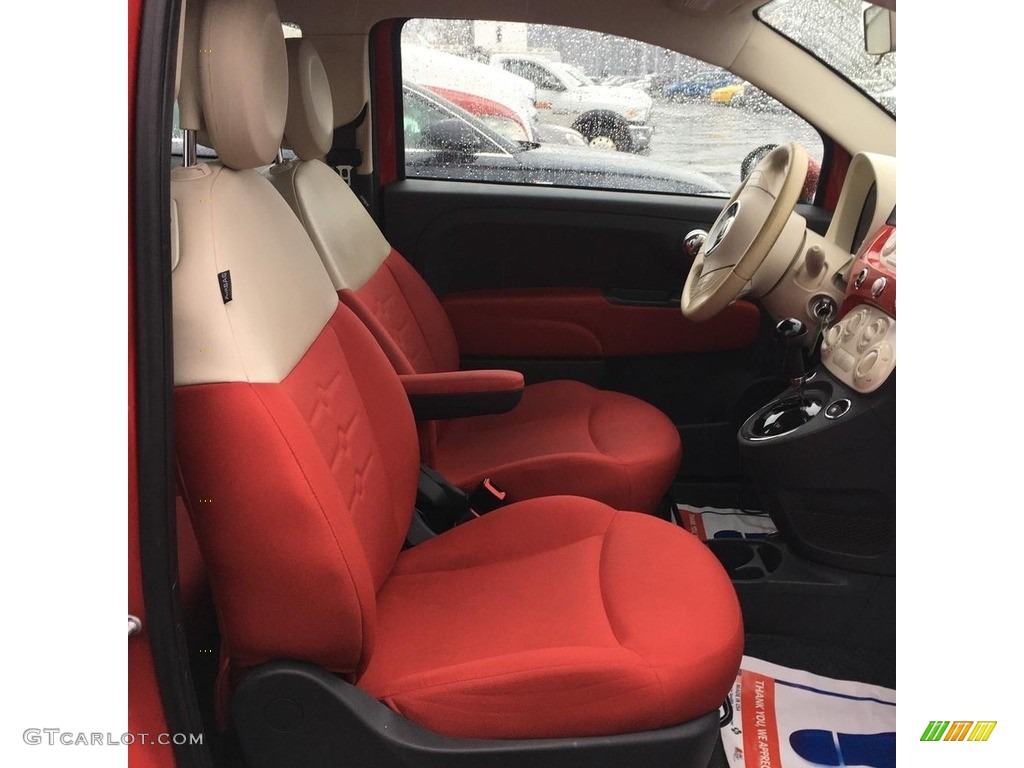 2013 500 Pop - Rosso (Red) / Rosso/Avorio (Red/Ivory) photo #12