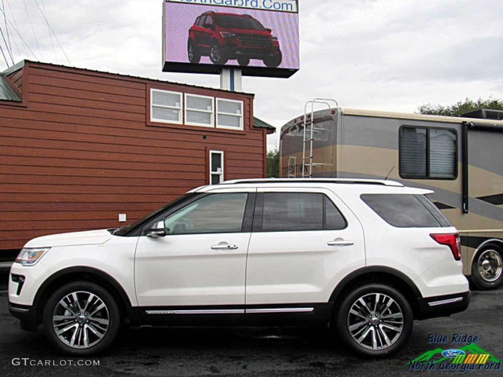 2019 Explorer Platinum 4WD - White Platinum / Medium Soft Ceramic photo #2