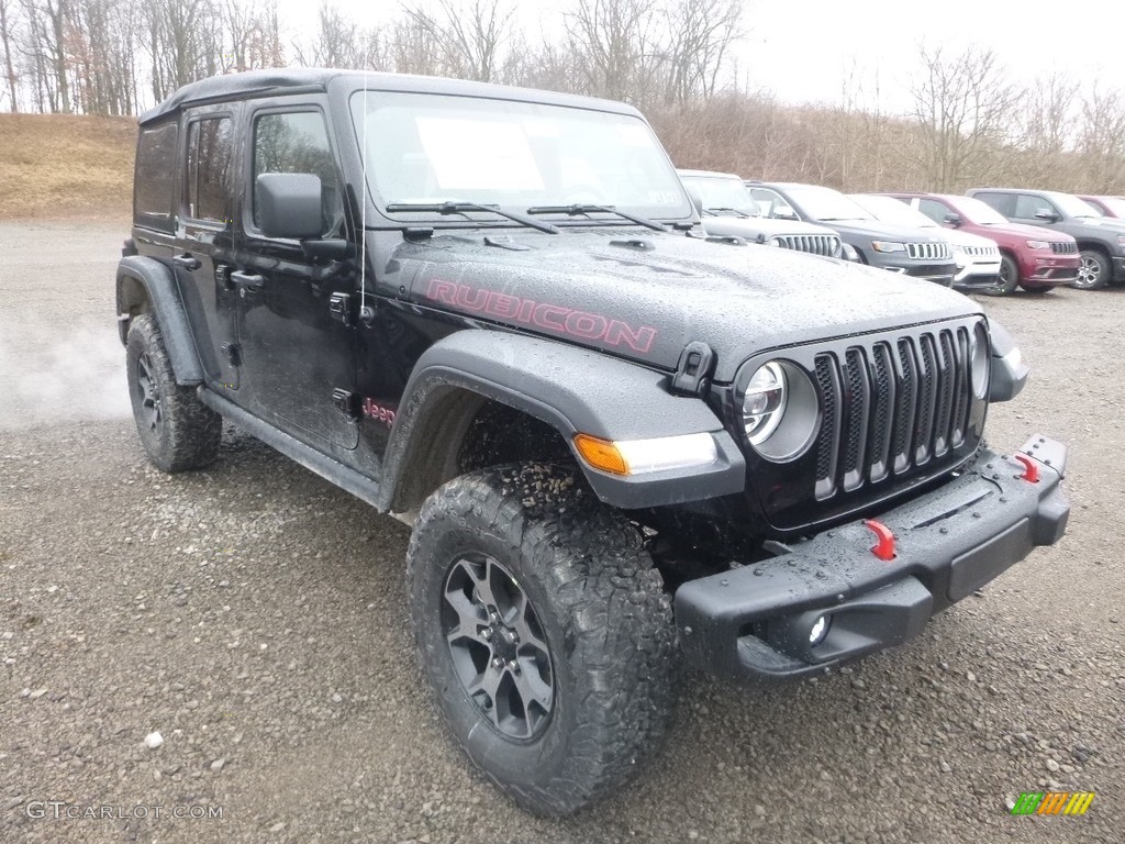 Black 2019 Jeep Wrangler Unlimited Rubicon 4x4 Exterior Photo #131213705