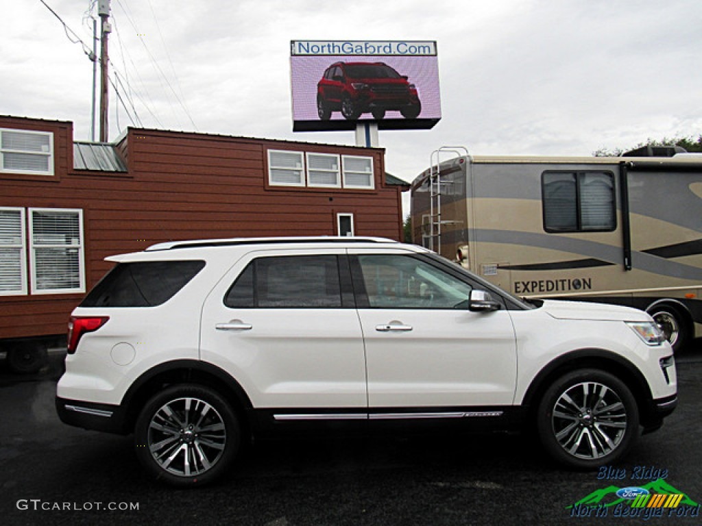 2019 Explorer Platinum 4WD - White Platinum / Medium Soft Ceramic photo #7