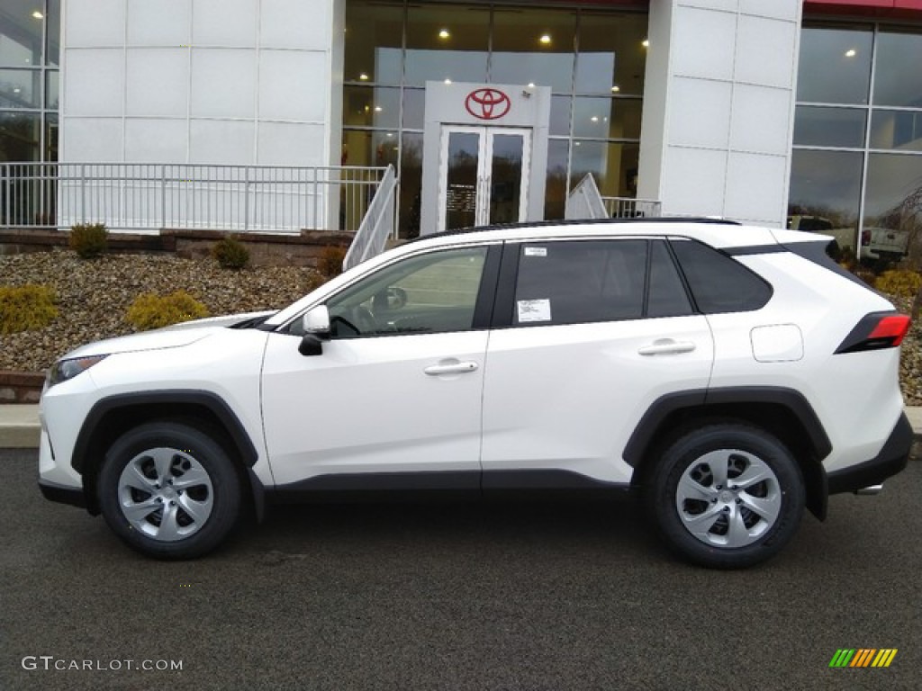 Super White 2019 Toyota RAV4 LE AWD Exterior Photo #131214062