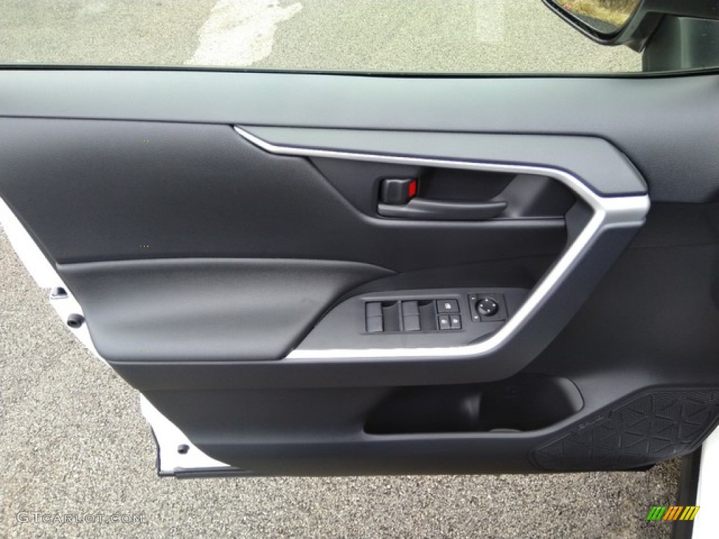 2019 Toyota RAV4 LE AWD Black Door Panel Photo #131214203