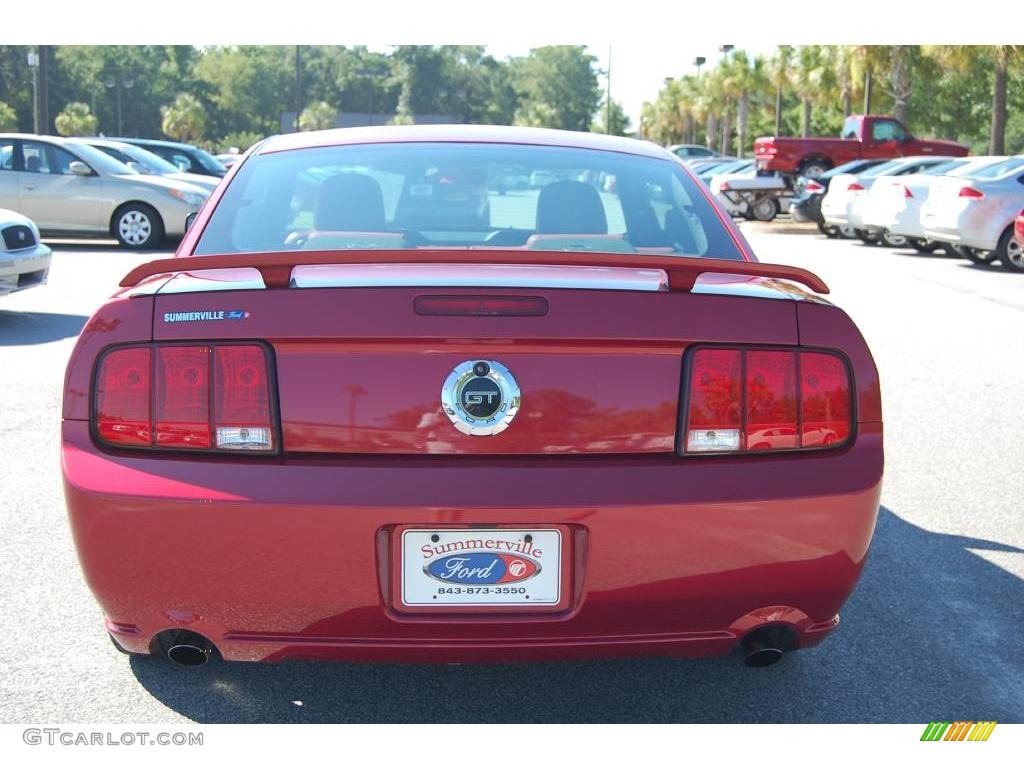 2006 Mustang GT Premium Coupe - Redfire Metallic / Red/Dark Charcoal photo #15
