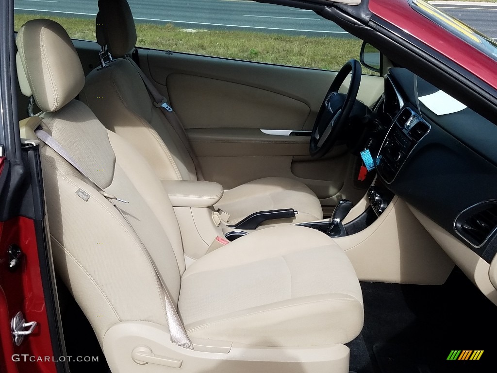 2012 200 Touring Convertible - Deep Cherry Red Crystal Pearl Coat / Black/Light Frost photo #12