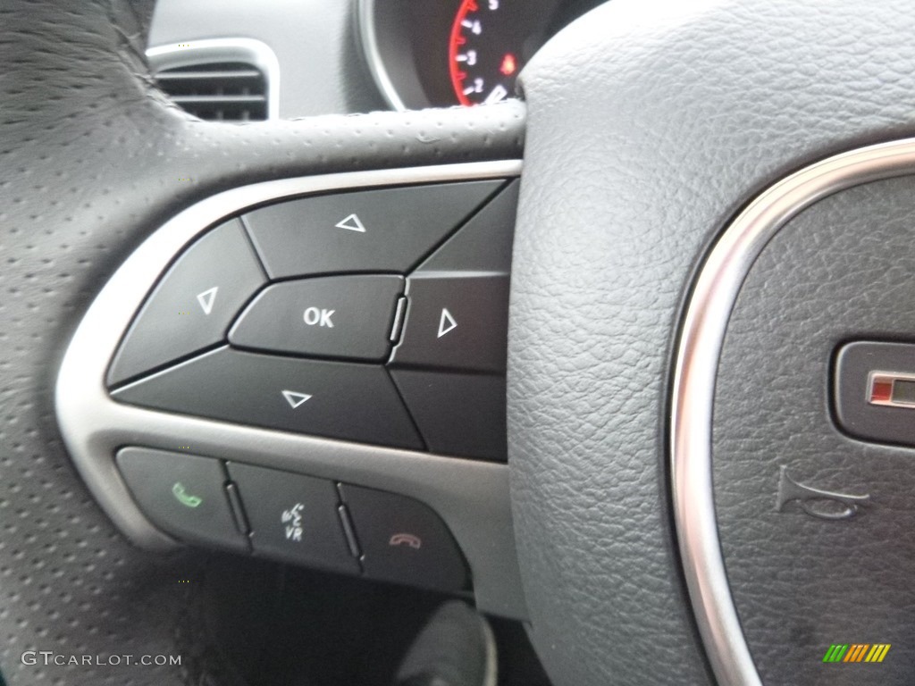 2019 Dodge Durango SXT AWD Black Steering Wheel Photo #131216402
