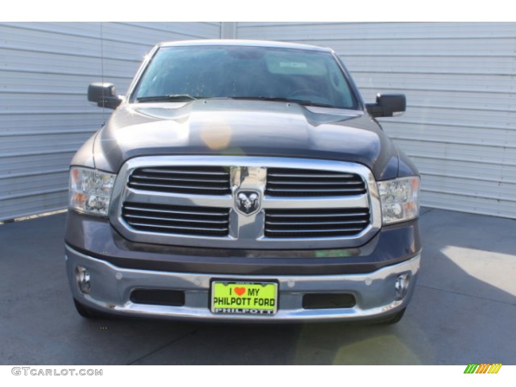 2017 1500 Big Horn Crew Cab - Granite Crystal Metallic / Black/Diesel Gray photo #3
