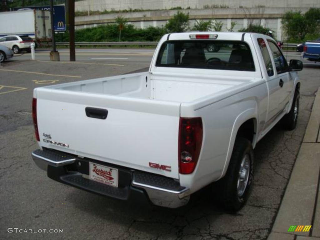 2004 Canyon SL Extended Cab 4x4 - Summit White / Pewter photo #4
