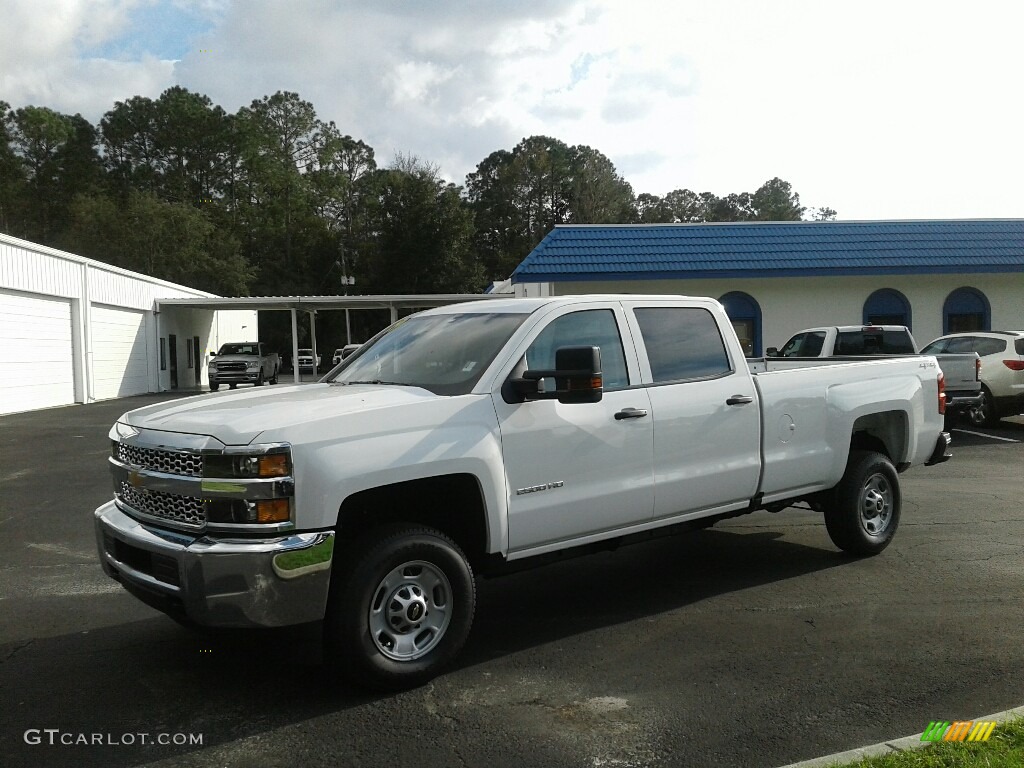 2019 Silverado 2500HD Work Truck Crew Cab 4WD - Summit White / Dark Ash/Jet Black photo #1