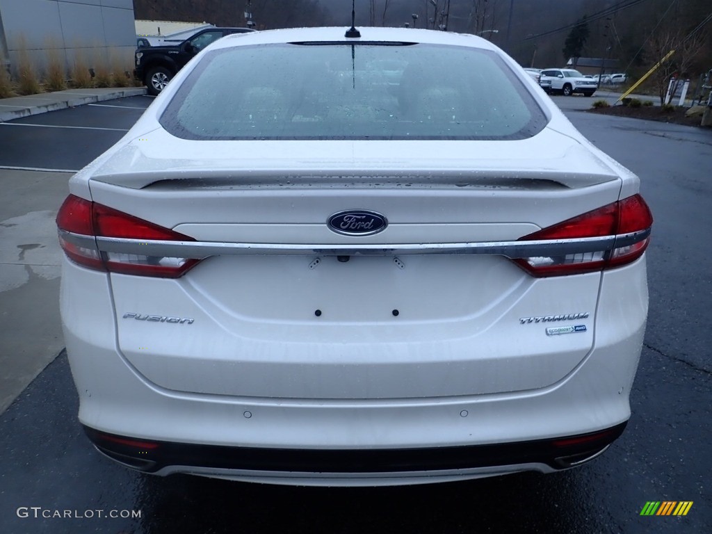 2018 Fusion Titanium AWD - White Platinum / Medium Soft Ceramic photo #3