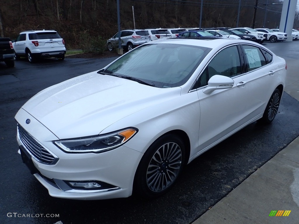 2018 Fusion Titanium AWD - White Platinum / Medium Soft Ceramic photo #7