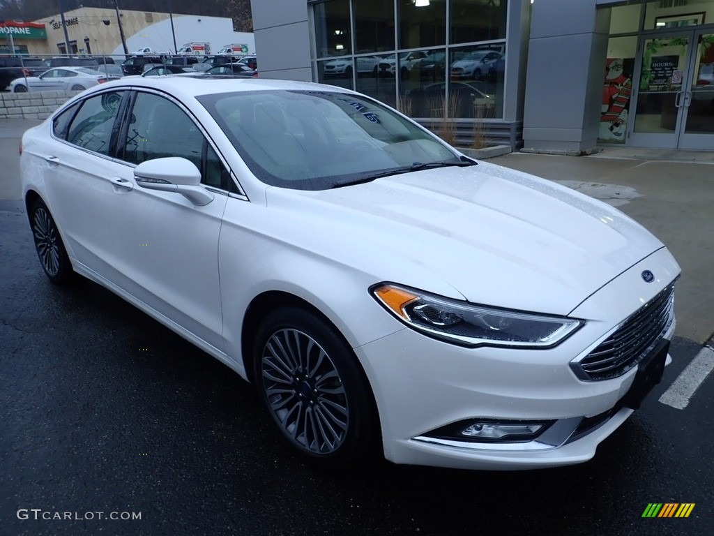 2018 Fusion Titanium AWD - White Platinum / Medium Soft Ceramic photo #9