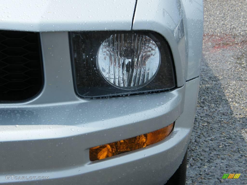 2007 Mustang V6 Deluxe Coupe - Satin Silver Metallic / Light Graphite photo #9