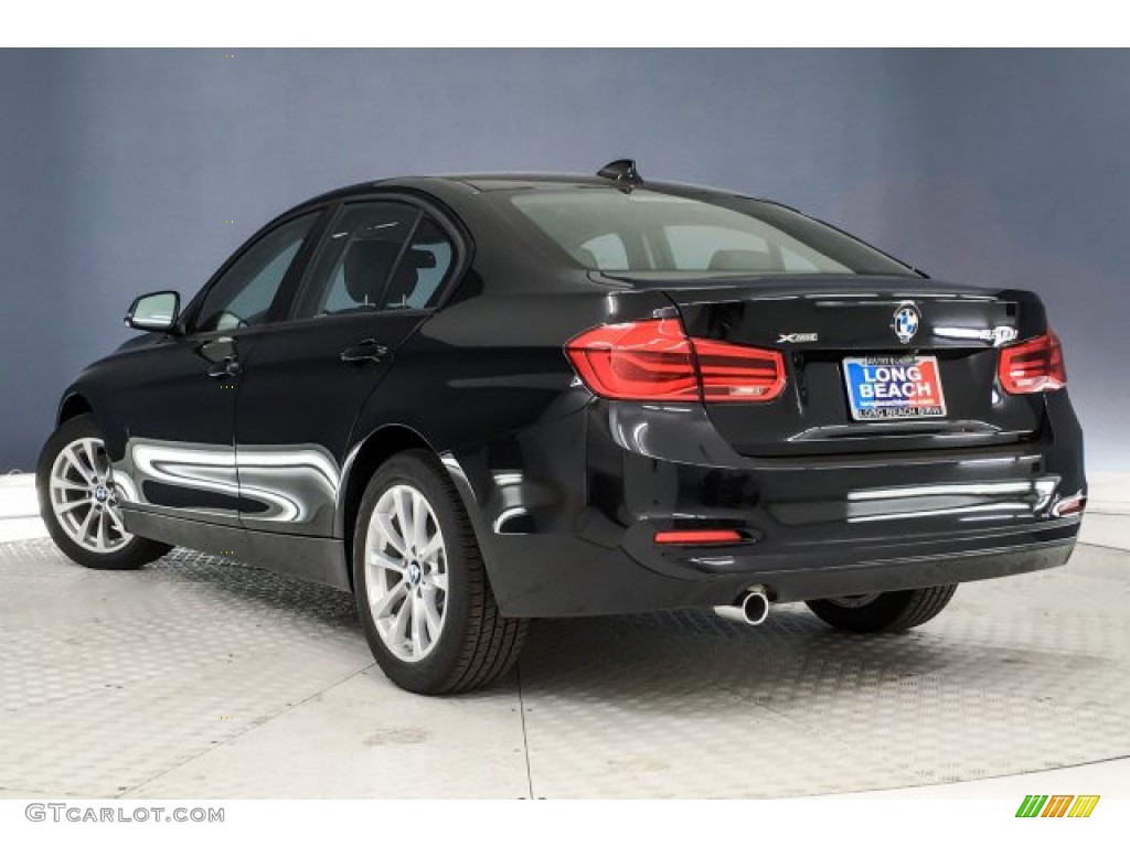 2018 3 Series 320i xDrive Sedan - Black Sapphire Metallic / Black photo #2