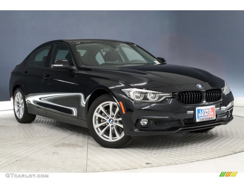 2018 3 Series 320i xDrive Sedan - Black Sapphire Metallic / Black photo #12