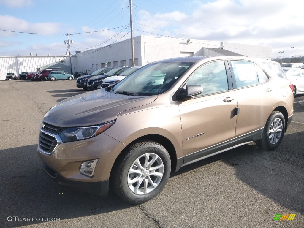 2019 Equinox LS - Sandy Ridge Metallic / Medium Ash Gray photo #1