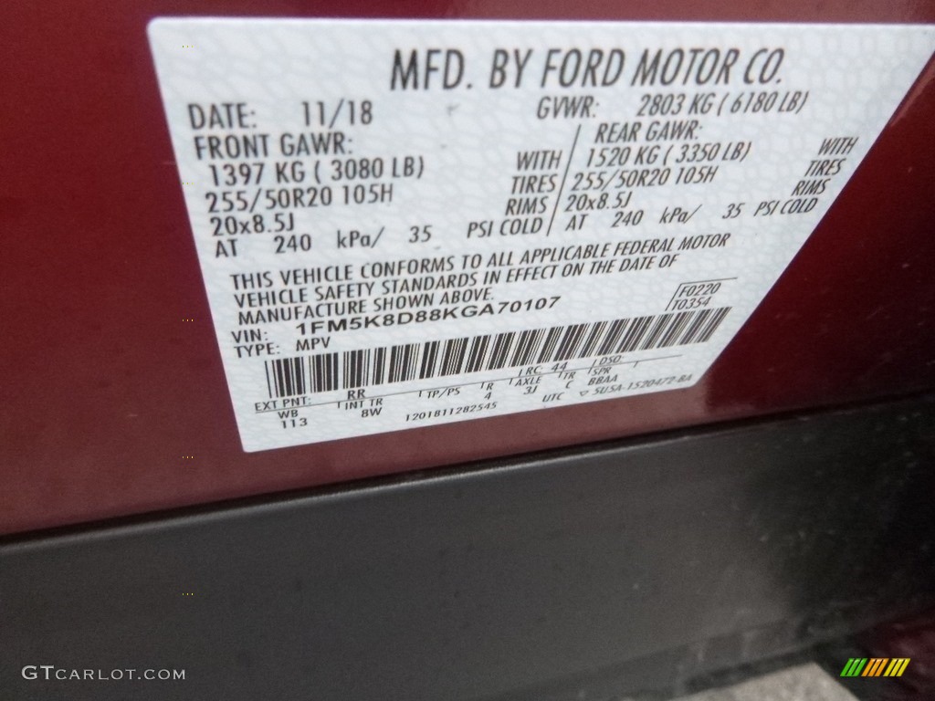 2019 Explorer XLT 4WD - Ruby Red / Medium Black photo #12