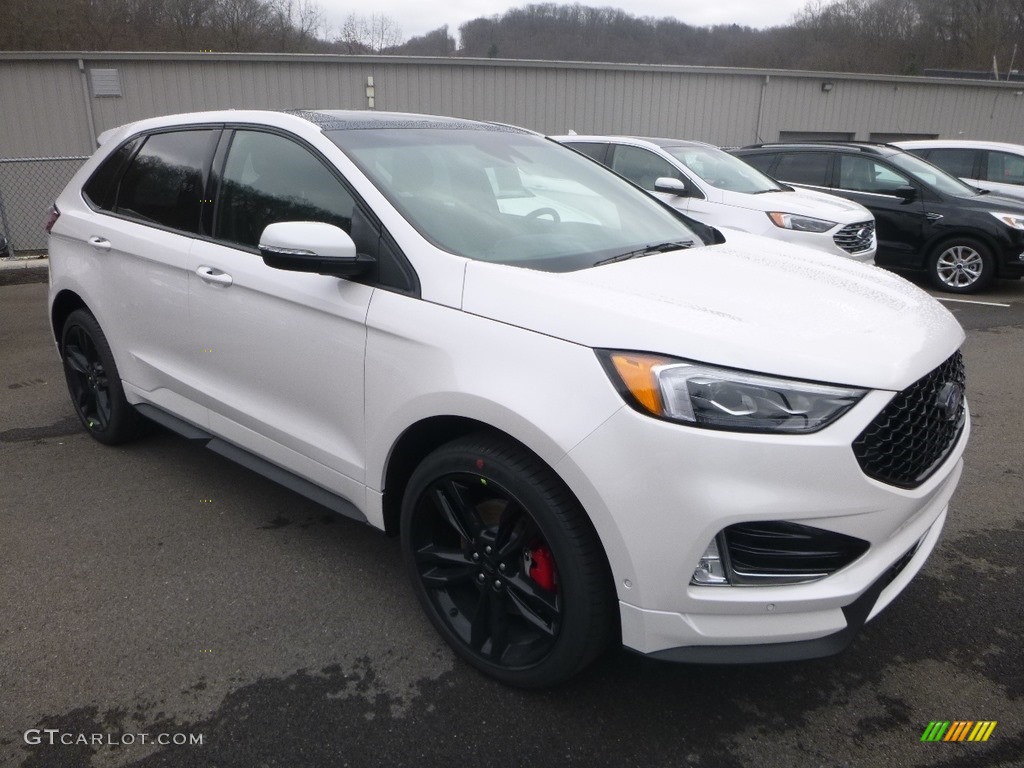 White Platinum 2019 Ford Edge ST AWD Exterior Photo #131225940