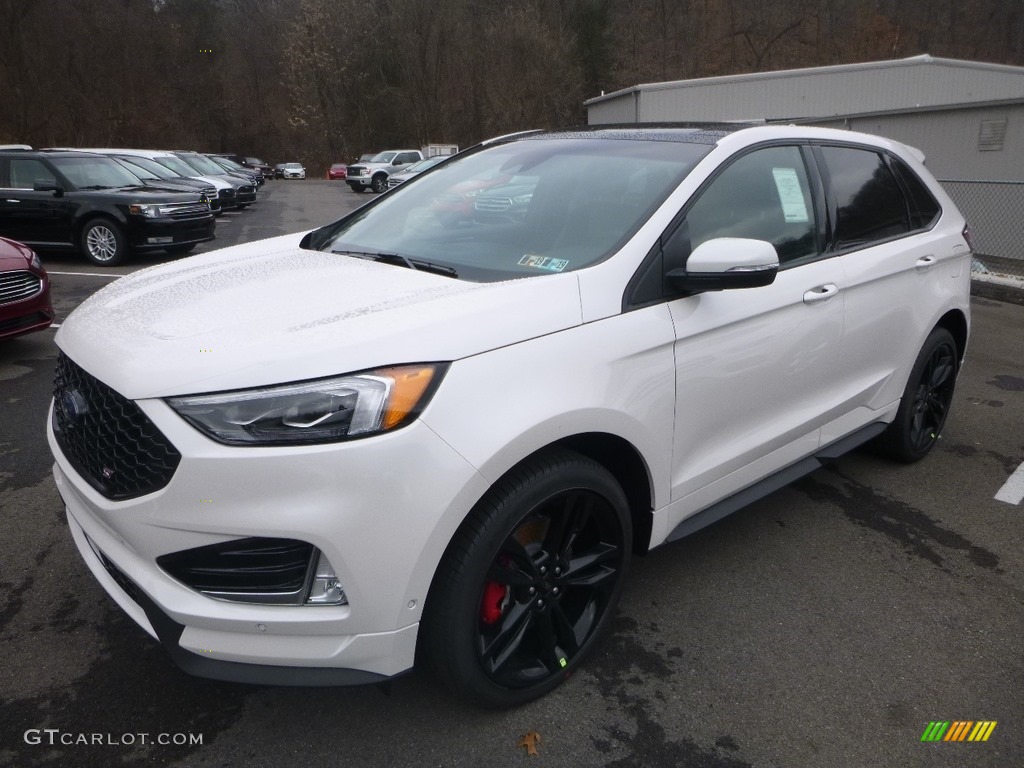 White Platinum 2019 Ford Edge ST AWD Exterior Photo #131225991
