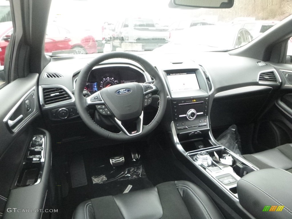 Ebony Interior 2019 Ford Edge ST AWD Photo #131226072