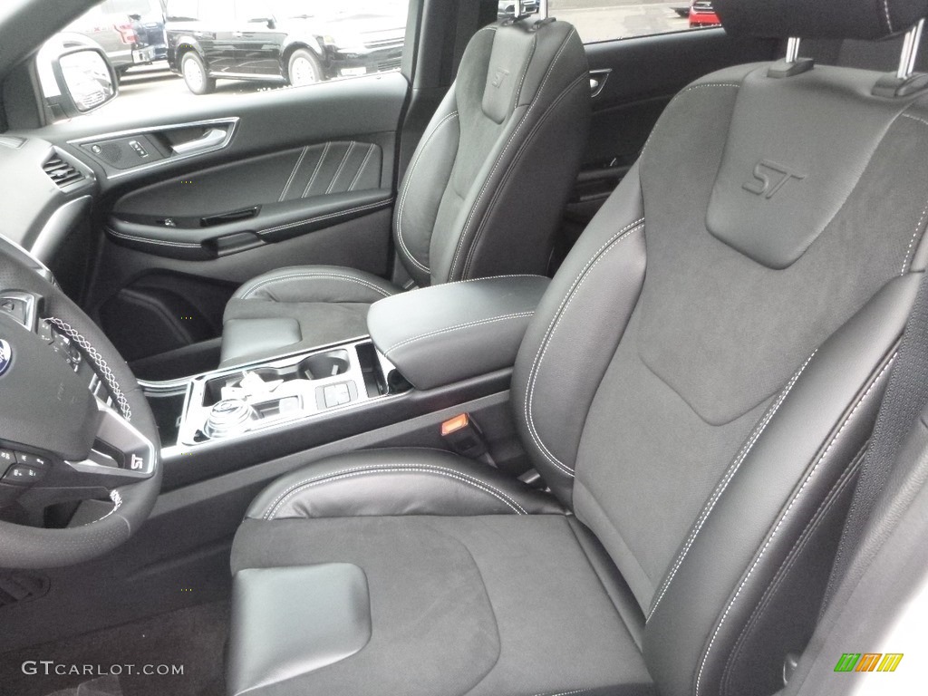 Ebony Interior 2019 Ford Edge ST AWD Photo #131226096