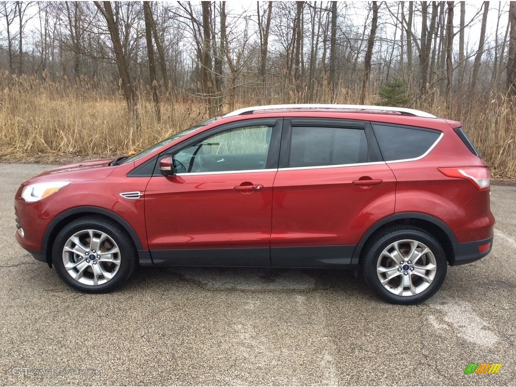 2014 Escape Titanium 1.6L EcoBoost 4WD - Ruby Red / Charcoal Black photo #3