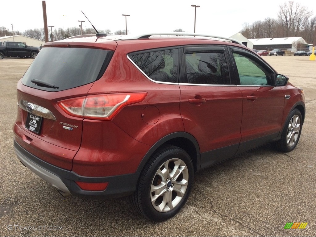 2014 Escape Titanium 1.6L EcoBoost 4WD - Ruby Red / Charcoal Black photo #6