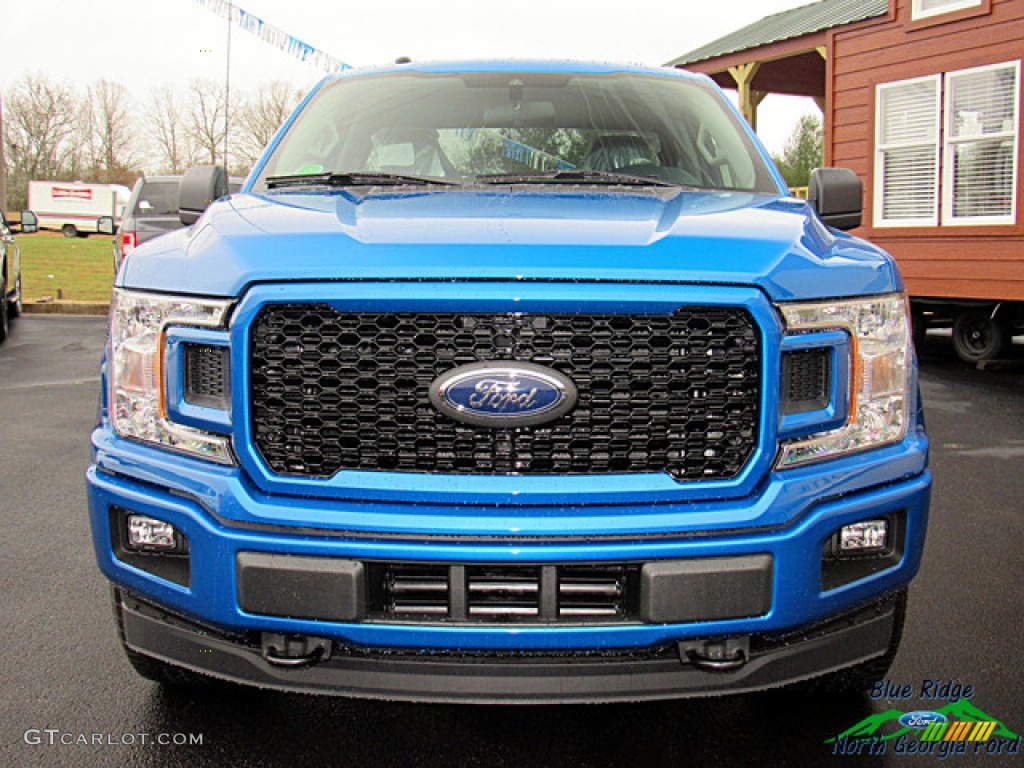 2019 F150 XLT SuperCrew 4x4 - Velocity Blue / Black photo #5