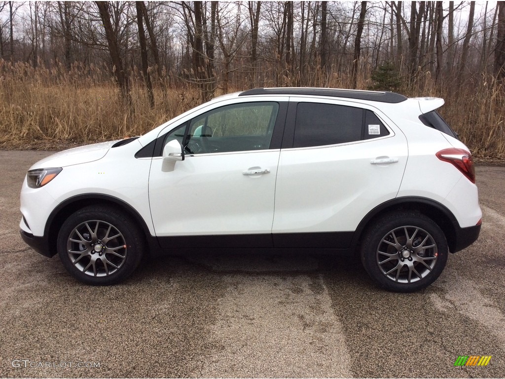 Summit White 2019 Buick Encore Sport Touring AWD Exterior Photo #131231349