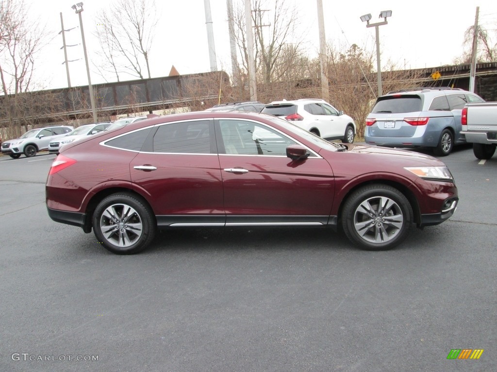 2013 Crosstour EX-L V-6 4WD - Basque Red Pearl II / Ivory photo #5