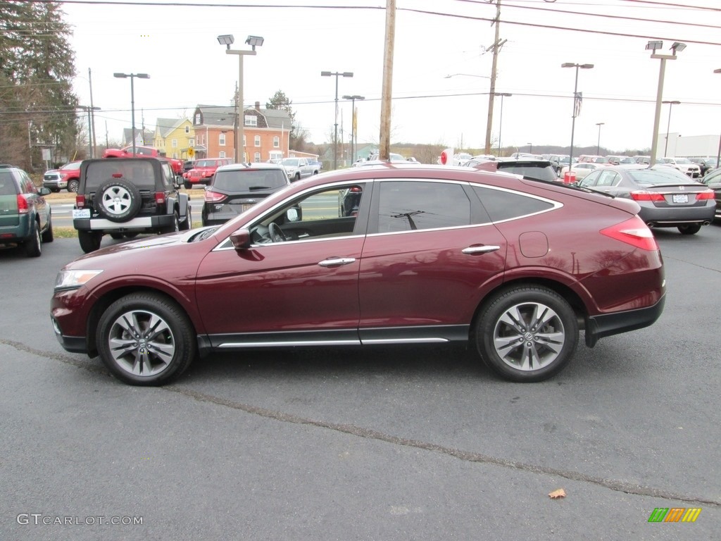 2013 Crosstour EX-L V-6 4WD - Basque Red Pearl II / Ivory photo #9