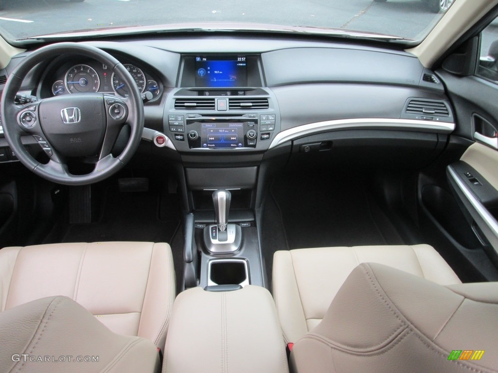 2013 Crosstour EX-L V-6 4WD - Basque Red Pearl II / Ivory photo #25