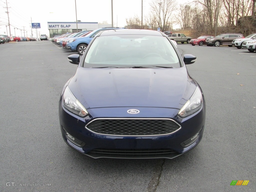 2017 Focus SEL Hatch - Kona Blue / Charcoal Black photo #3