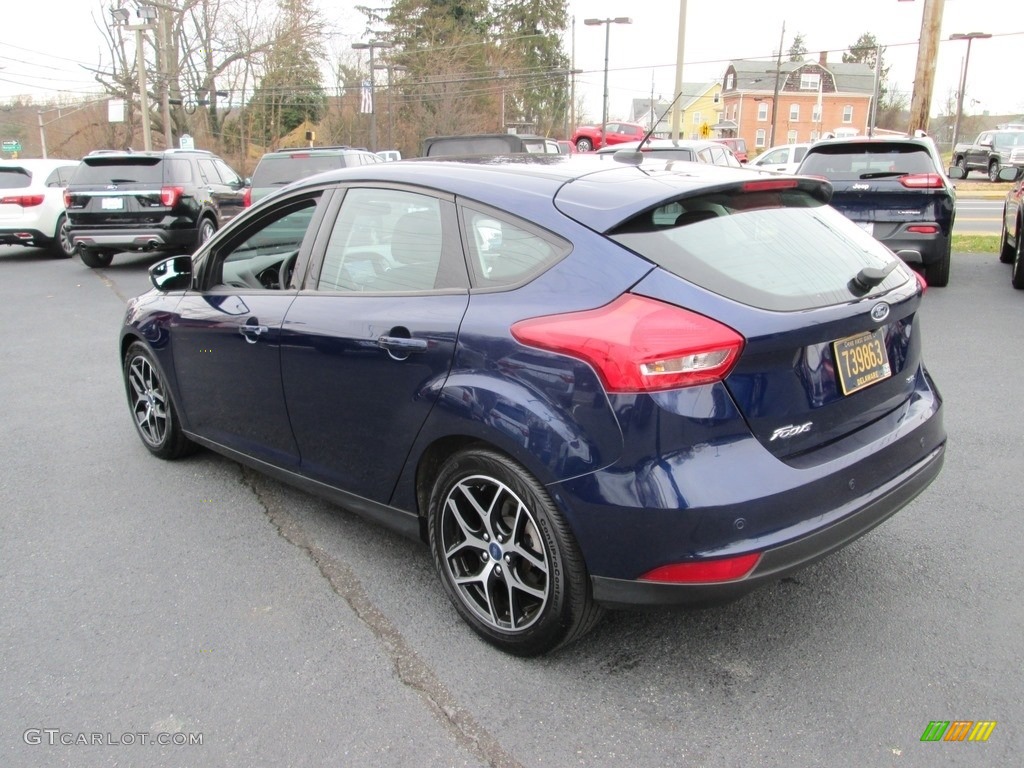 2017 Focus SEL Hatch - Kona Blue / Charcoal Black photo #8