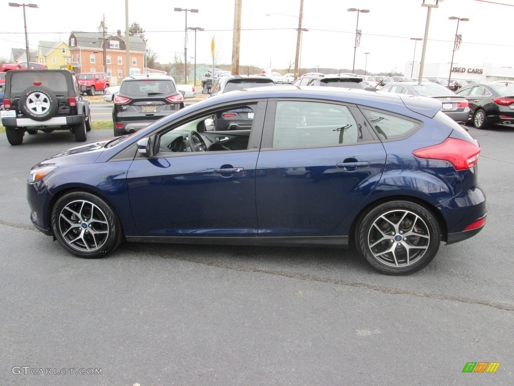 2017 Focus SEL Hatch - Kona Blue / Charcoal Black photo #9