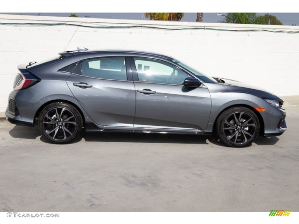 2019 Civic Sport Hatchback - Polished Metal Metallic / Black photo #5