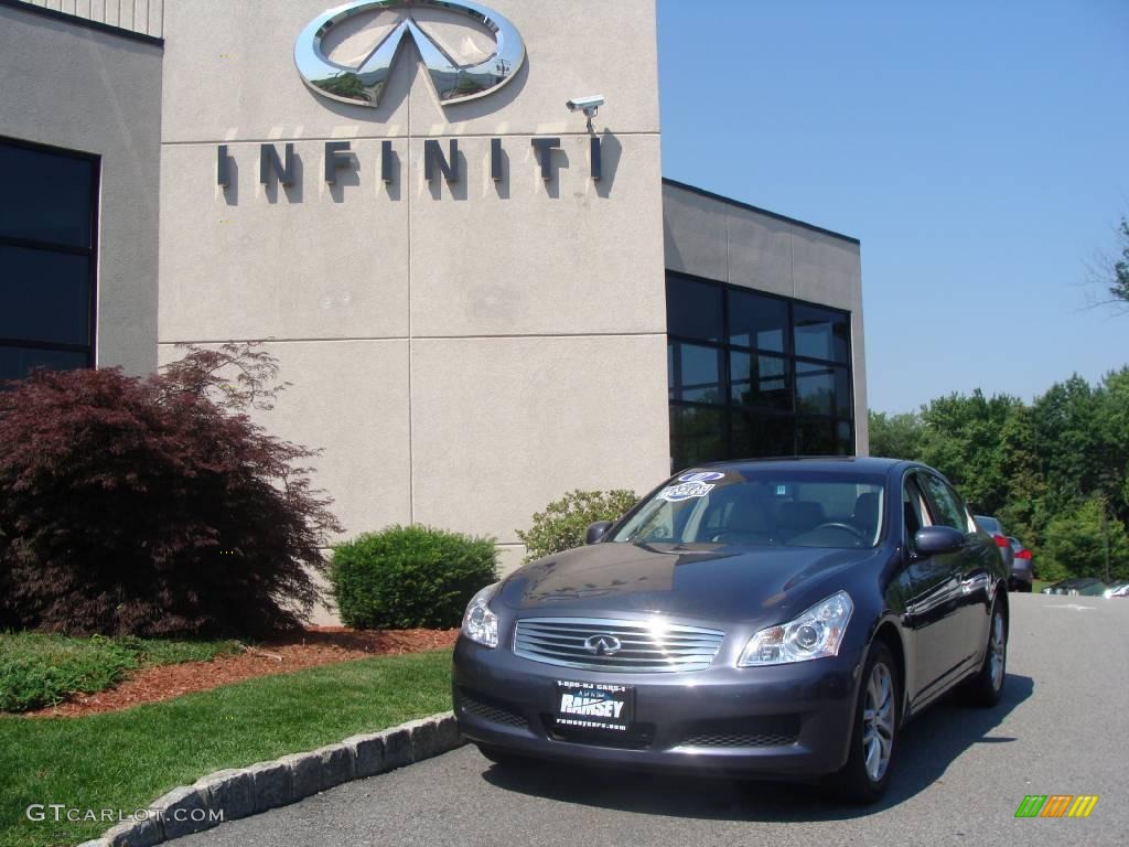 2007 G 35 x Sedan - Blue Slate Metallic / Wheat Beige photo #1