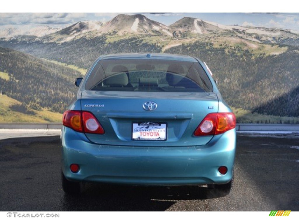 2010 Corolla LE - Blue Streak Metallic / Ash photo #9