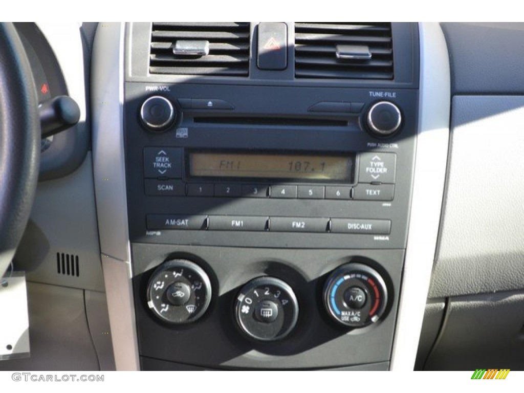 2010 Corolla LE - Blue Streak Metallic / Ash photo #15
