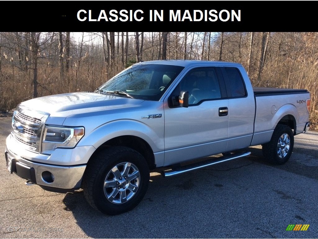 2014 F150 XLT SuperCab 4x4 - Ingot Silver / Steel Grey photo #1