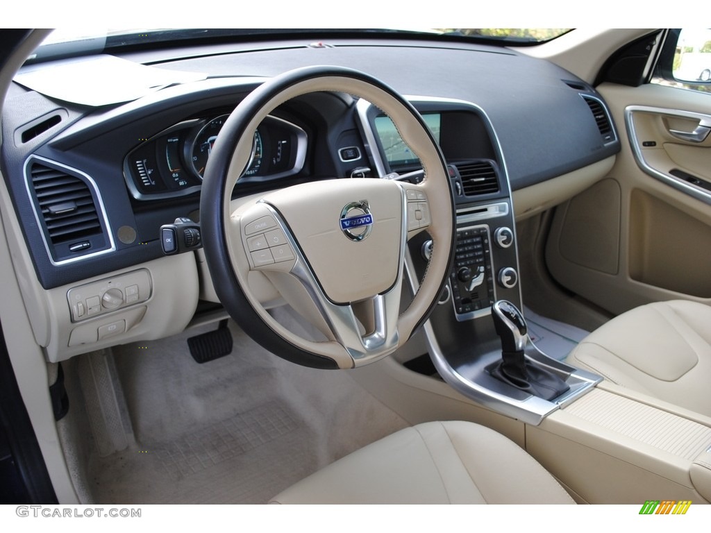 2016 XC60 T5 Drive-E - Magic Blue Metallic / Beige photo #16