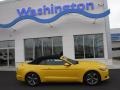 2016 Triple Yellow Tricoat Ford Mustang V6 Convertible  photo #4