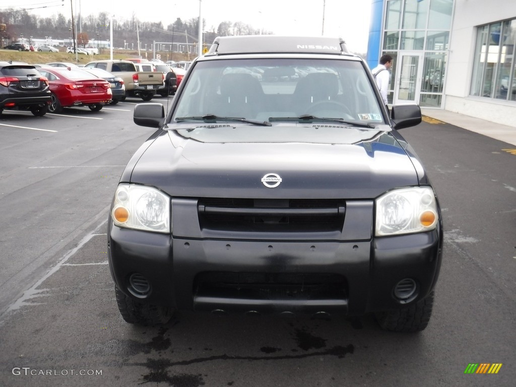 2004 Frontier XE V6 Crew Cab 4x4 - Super Black / Charcoal photo #5